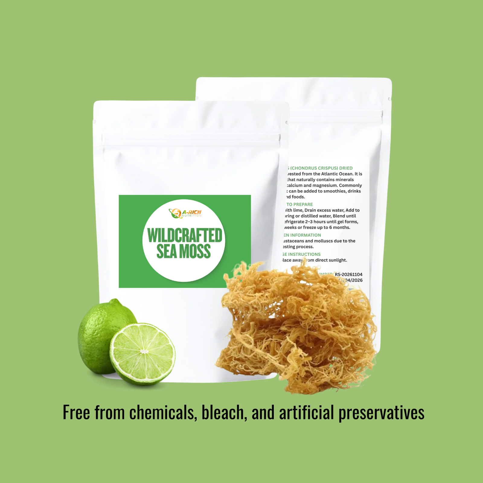 Wildcrafted Sea Moss - Dried - St Lucian 100g - Image 3