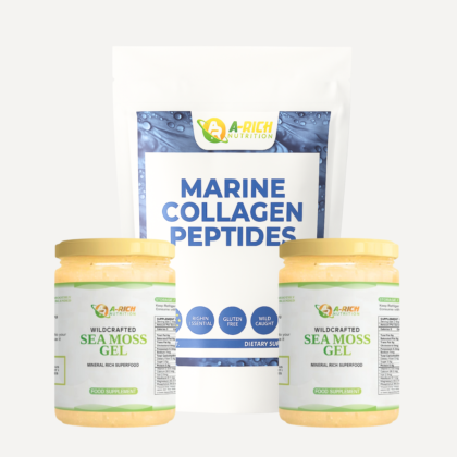 Total Wellness Trio 200g Marine Collagen + x2 300ml Sea Moss Gel