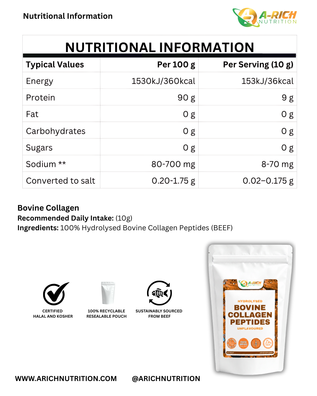 Double the Collagen | Bovine & Marine Collagen Powder Bundle - Image 7