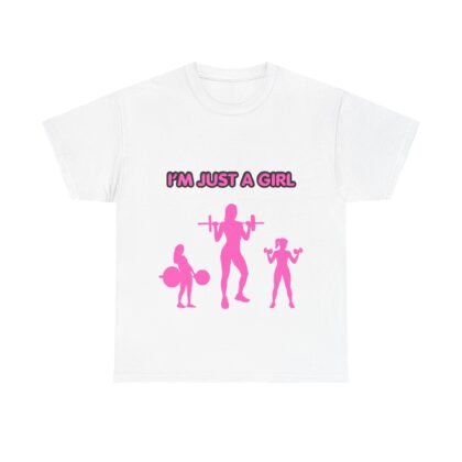 I'm Just A Girl Slogan Cotton T-Shirt